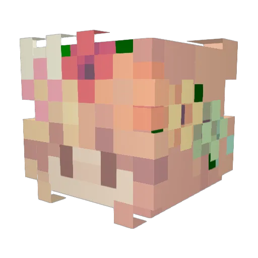 pumpkin_heh Minecraft avatar head, 3D render