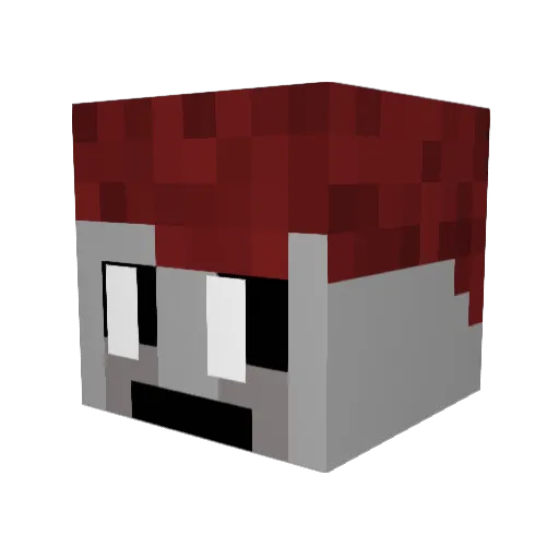 pumpkindust6697 Minecraft avatar head, 3D render