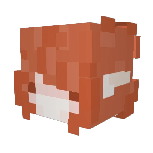 pumpkinias Minecraft avatar head, 3D render