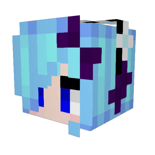 pumpkinking_jack Minecraft avatar head, 3D render