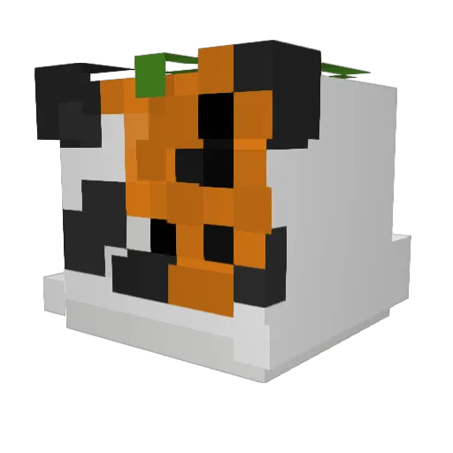 pumpkinpanda62 Minecraft avatar head, 3D render