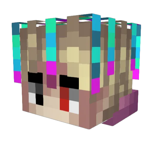 pumpneger24 Minecraft avatar head, 3D render