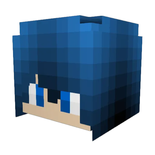 punch1407 Minecraft avatar head, 3D render
