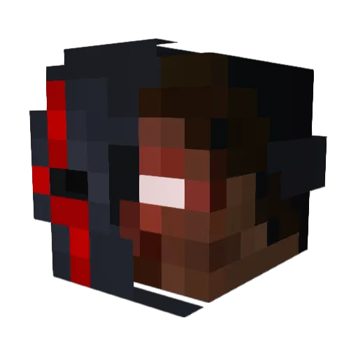 punch2s Minecraft avatar head, 3D render