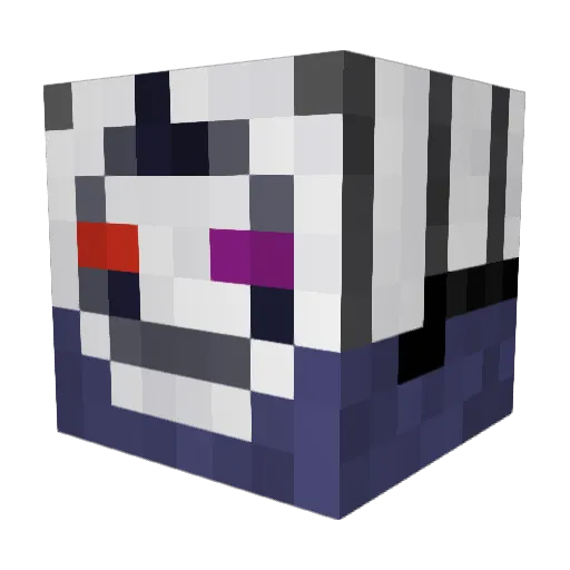 punchg0d Minecraft avatar head, 3D render