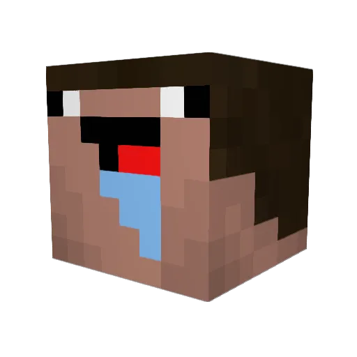 punchmadeali Minecraft avatar head, 3D render