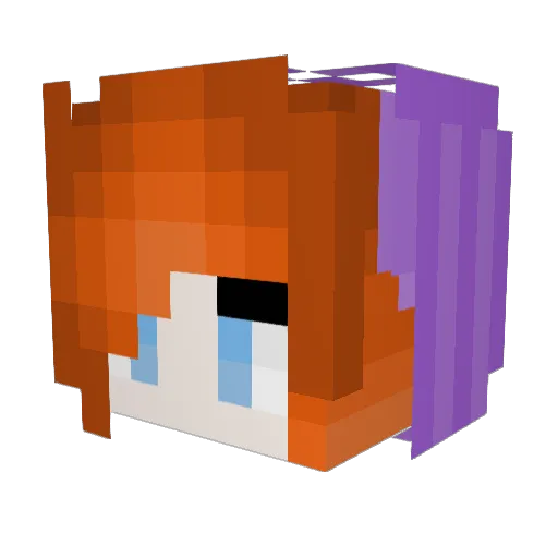 punchpaste Minecraft avatar head, 3D render