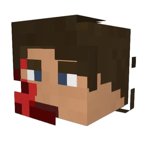 punchy321 Minecraft avatar head, 3D render