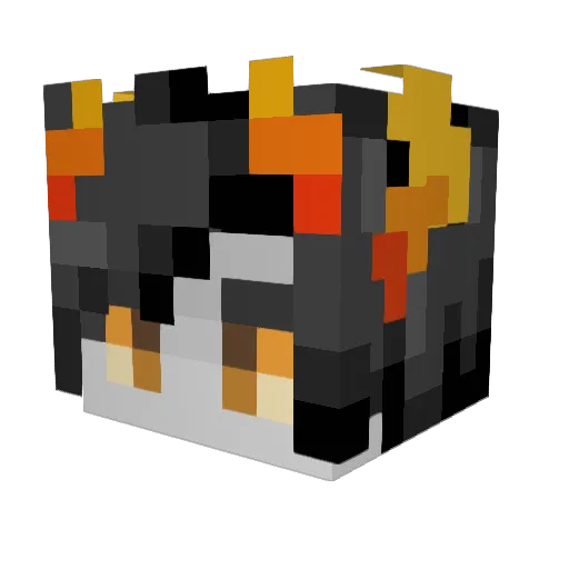 punchygod Minecraft avatar head, 3D render