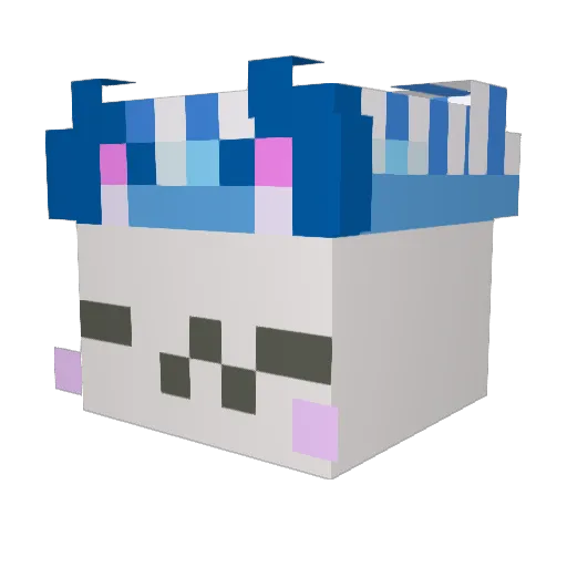 puneiop Minecraft avatar head, 3D render