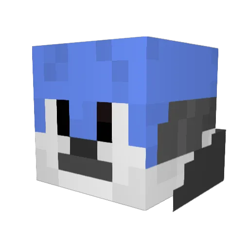 pungdol Minecraft avatar head, 3D render