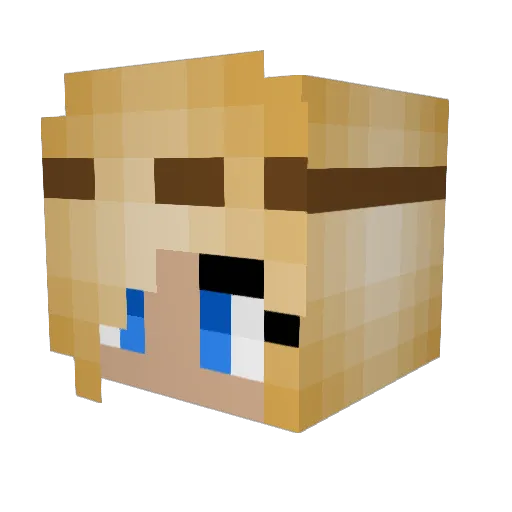 pungr8an Minecraft avatar head, 3D render