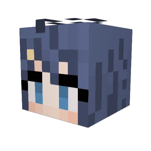 punicoo Minecraft avatar head, 3D render