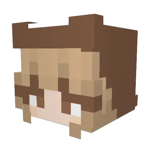punipuni11 Minecraft avatar head, 3D render