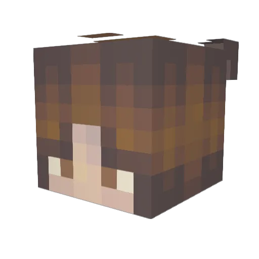 punk57 Minecraft avatar head, 3D render