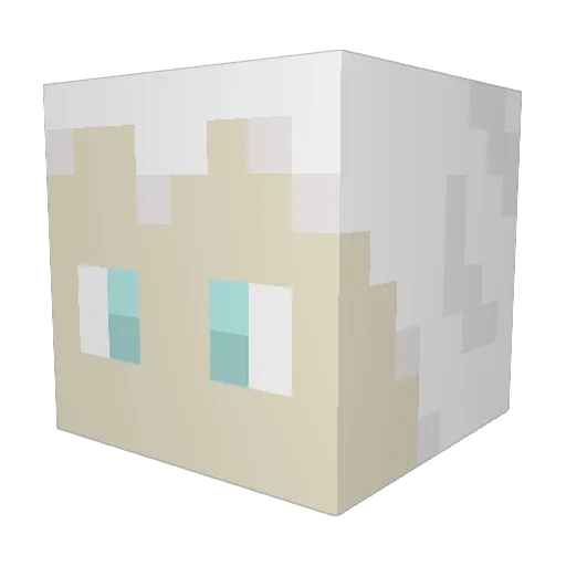 punkimg Minecraft avatar head, 3D render