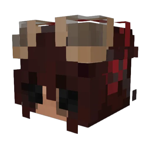 punkpixx Minecraft avatar head, 3D render