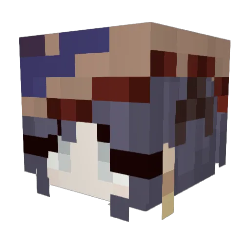 punkrock43 Minecraft avatar head, 3D render
