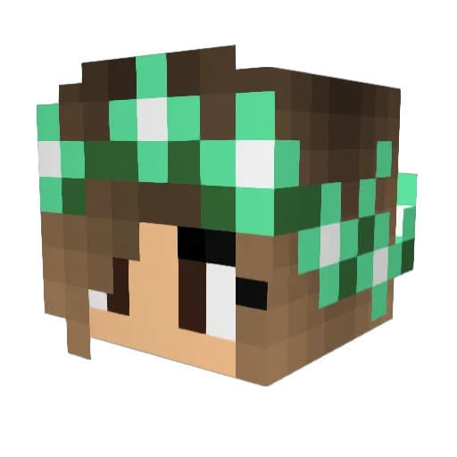 punkrocksierra Minecraft avatar head, 3D render