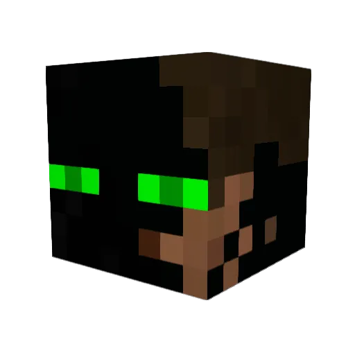 punkybob Minecraft avatar head, 3D render