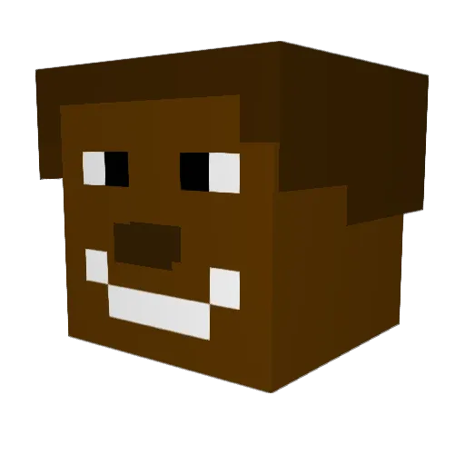 punkysaurus8 Minecraft avatar head, 3D render