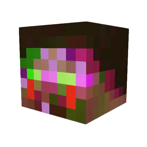 punnlee Minecraft avatar head, 3D render