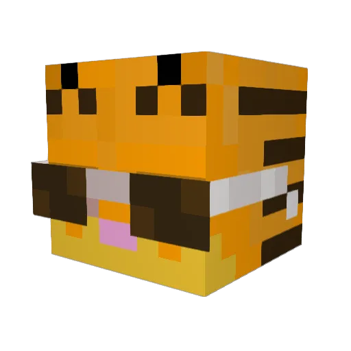 puog Minecraft avatar head, 3D render