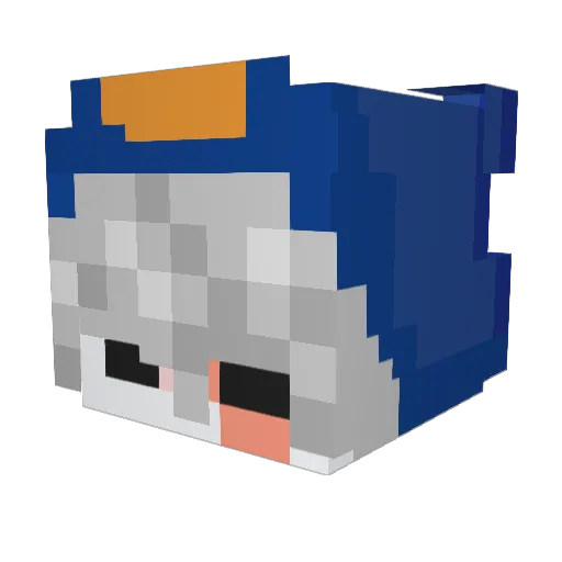pupFlower_ Minecraft avatar head, 3D render