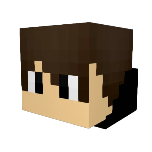 pupie12345 Minecraft avatar head, 3D render