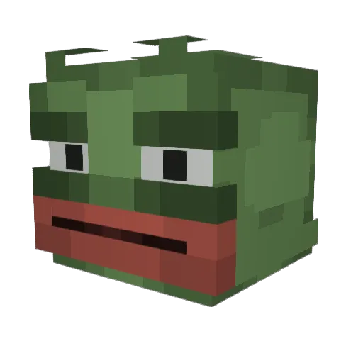 pupifan123 Minecraft avatar head, 3D render