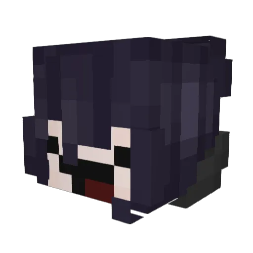 pupodupo Minecraft avatar head, 3D render