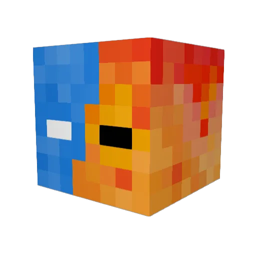 puppet66621 Minecraft avatar head, 3D render