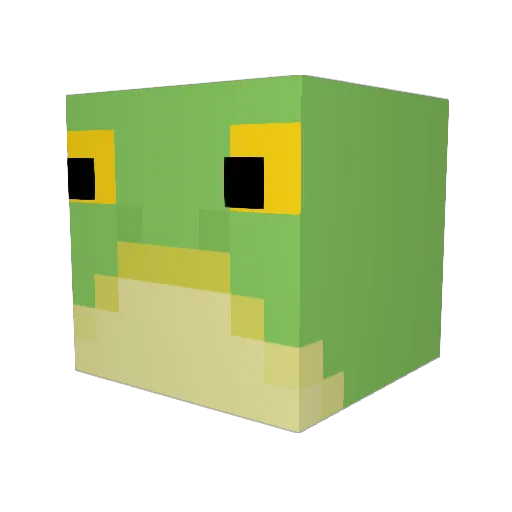 puppey_ Minecraft avatar head, 3D render