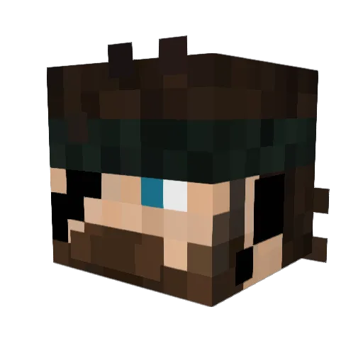 pupples85 Minecraft avatar head, 3D render