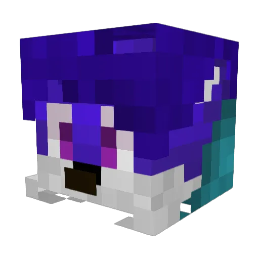 puppy_bro Minecraft avatar head, 3D render