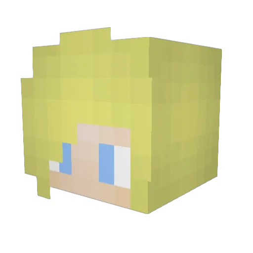 puppy_cat6 Minecraft avatar head, 3D render