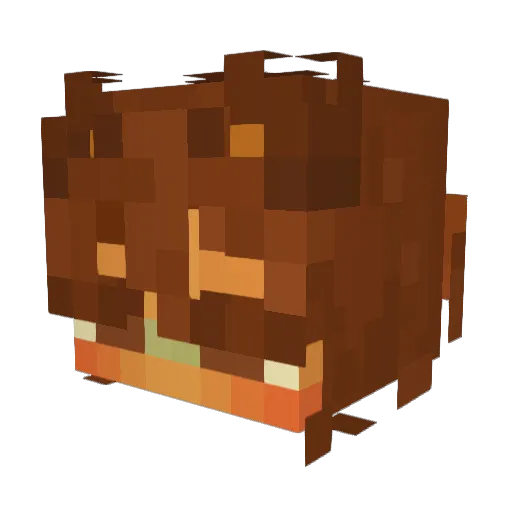 puppybite Minecraft avatar head, 3D render