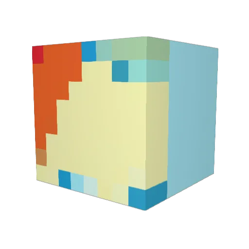 puppydash_ Minecraft avatar head, 3D render