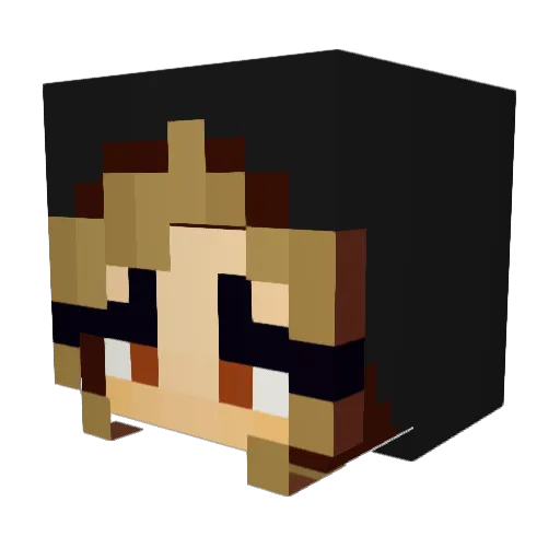 puppyem Minecraft avatar head, 3D render