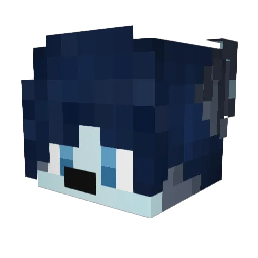 puppypamps Minecraft avatar head, 3D render