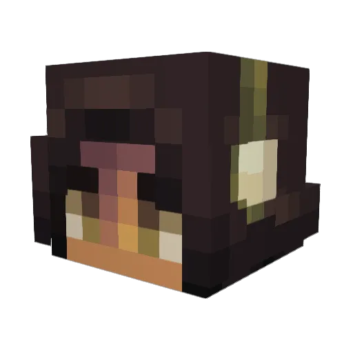 puppypanties Minecraft avatar head, 3D render