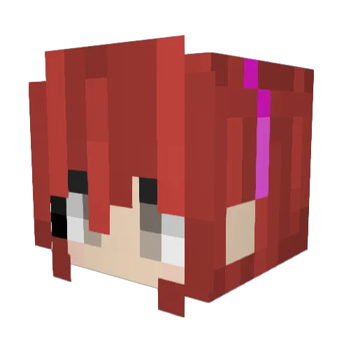 puppypaws16 Minecraft avatar head, 3D render