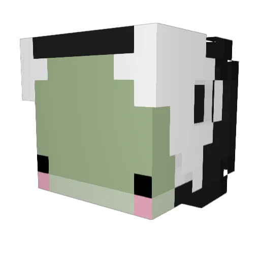 puppypig420 Minecraft avatar head, 3D render