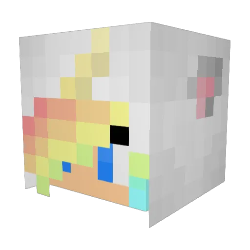puppypower2364 Minecraft avatar head, 3D render
