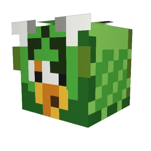 pupusha228 Minecraft avatar head, 3D render