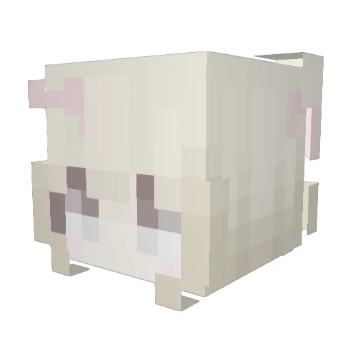 pupw Minecraft avatar head, 3D render