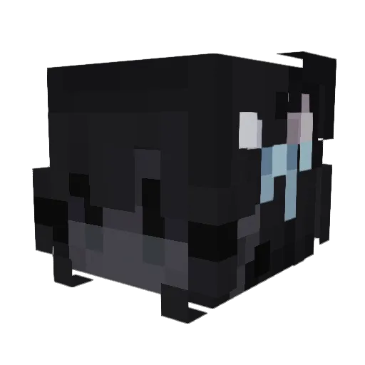 pupygf Minecraft avatar head, 3D render
