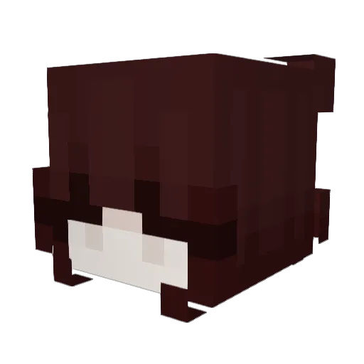 puraweona Minecraft avatar head, 3D render