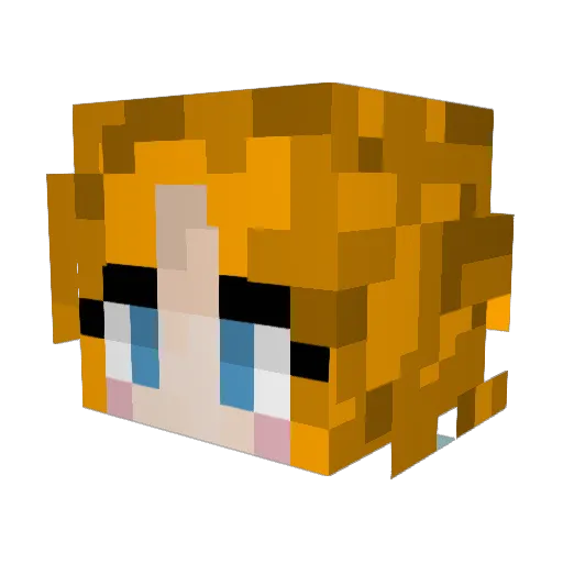 purdyishere Minecraft avatar head, 3D render