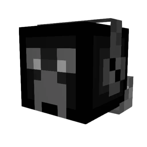 pure1214 Minecraft avatar head, 3D render